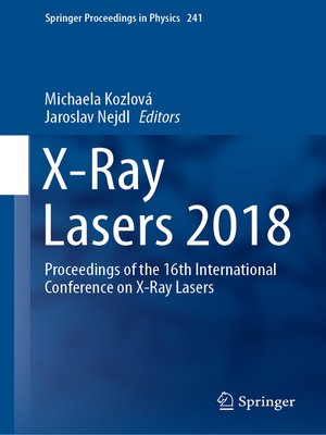 cover image of X-Ray Lasers 2018